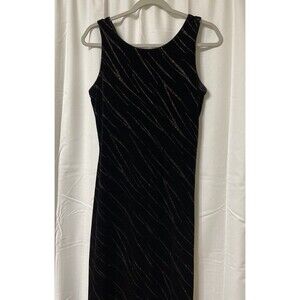 Vintage Y2K Dawn Joy Velvet Maxi Dress Whimsigoth Grunge Witchy 9/10